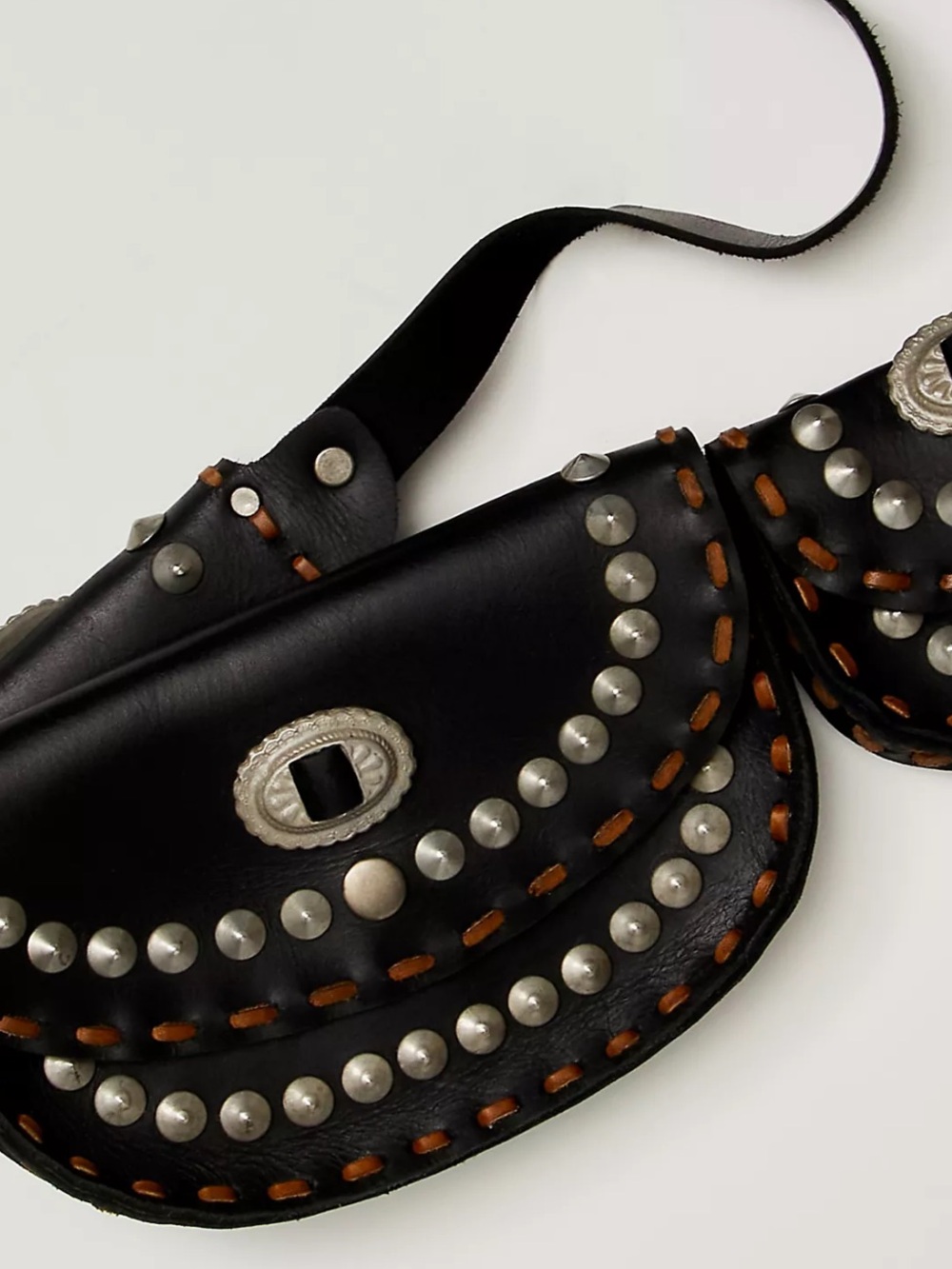 Free people Lucky Stars Pocket Belt Sz M/L - Picture 2 of 5